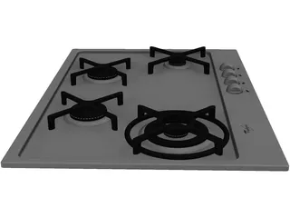 Whirlpool Stove 3D Model