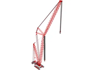 Crane Crawler Tall 3D Model