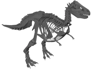 T-Rex Skeleton 3D Model