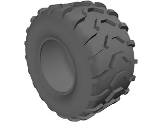 ATV Tire 3D Model