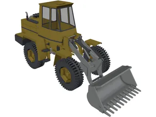 Wheel Loader 3D Model