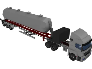 Mercedes-Benz Axor Silos 3D Model