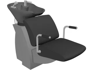 Barber Chair 3D Model