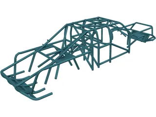 Ford Ranger Prerunner Roll Cage 3D Model