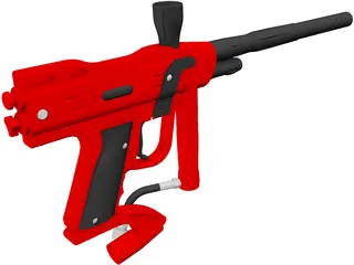 Paintball Gun 3D Model