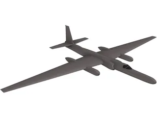 Lockheed U-2 Dragon Lady 3D Model