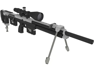 DSR-1 Sniper Rifle 3D Model