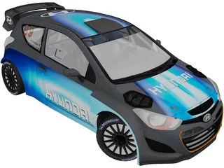 Hyundai i20 WRC (2013) 3D Model