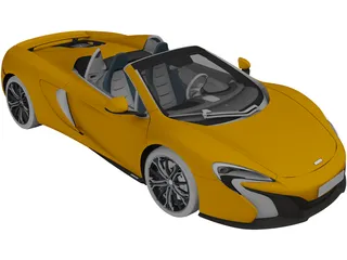 McLaren 650S Spider (2014) 3D Model