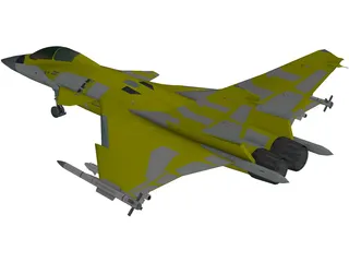 AF-36 Front Line Fighter 3D Model