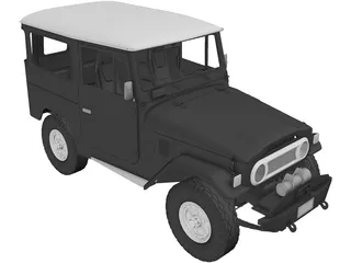 Toyota Land Cruiser FJ40 3D Model