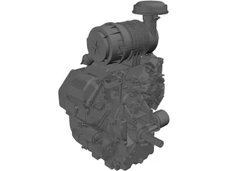 Kohler V Twin Engine 25hp 3D Model