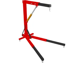 Engine Workshop Crane 3D Model