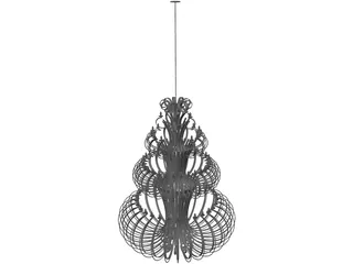 Iron Chandelier 3D Model