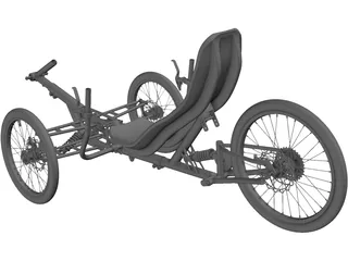 Three Wheel Trike 3D Model