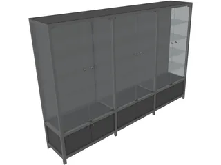 Glass Cabinet 3D Model