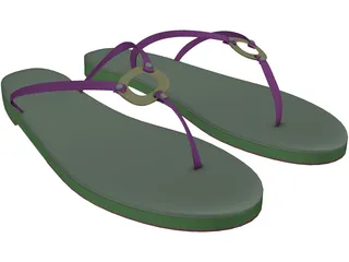 Ring Sandals 3D Model