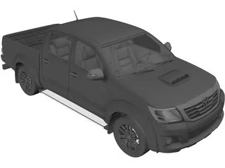 Toyota Hilux Double Cab (2011) 3D Model
