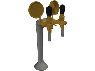 Bar Beer Tap 3D Model