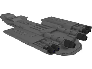 Stargate Daedalus Ship 3D Model