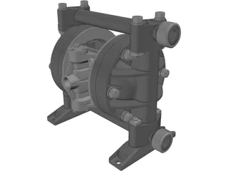 Polypropylene Diaphragm Pump 3D Model