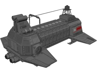 London Transport Ship 3D Model