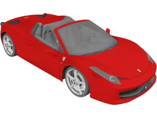 Ferrari 458 Spider 3D Model