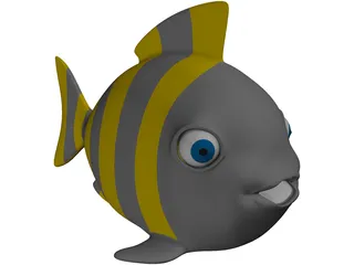 Fish Cartoon 3D Model