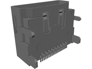 HDMI Connector 3D Model