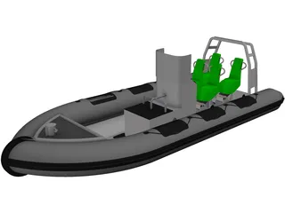 RHIB 3D Model