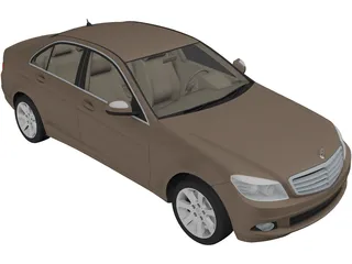 Mercedes-Benz C-Class (2008) 3D Model