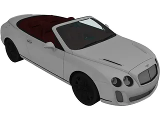 Bentley Continental GT Supersports Convertible (2011) 3D Model