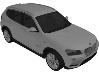 BMW X3 F25 (2011) 3D Model