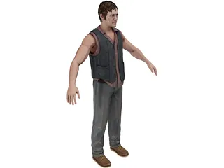 Daryl Dixon 3D Model