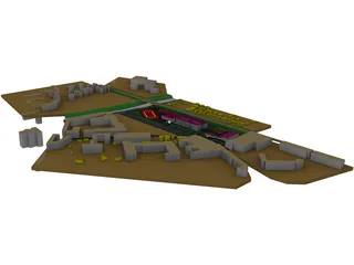 School Building 3D Model