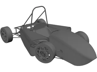 Formula SAE Prototype Car 3D Model