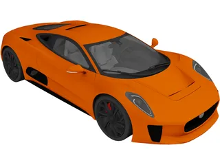 Jaguar C-X75 Concept 3D Model