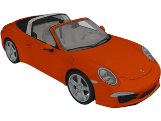 Porsche 911 Targa 4 (2015) 3D Model