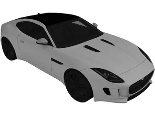 Jaguar F-Type Coupe (2014) 3D Model