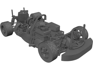 Camaro Nitro RS4 RC Car 3D Model