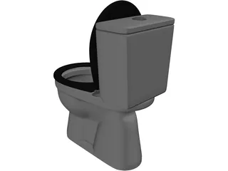 Ceramic Toilet 3D Model