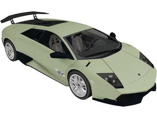 Lamborghini Murcielago LP670 SV 3D Model