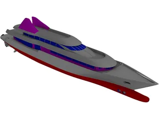 Yacht 62 3D Model