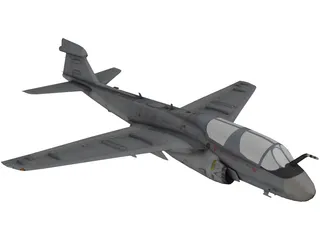 Grumman EA-6B Prowler 3D Model