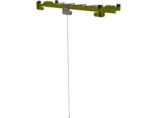 Overhead Gantry Crane 3D Model