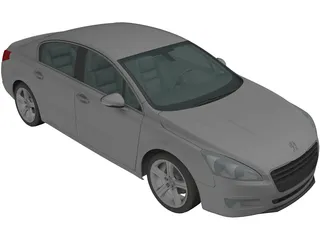 Peugeot 508 (2011) 3D Model