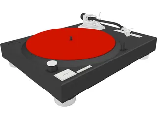 Turntable Technics MK2 1200 3D Model