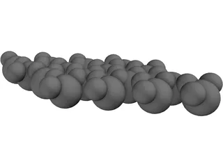 Water Molecule 3D Model
