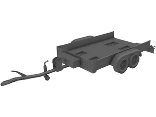 Bike Trailer 3D Model