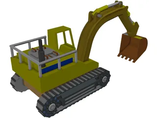 Excavator 3D Model